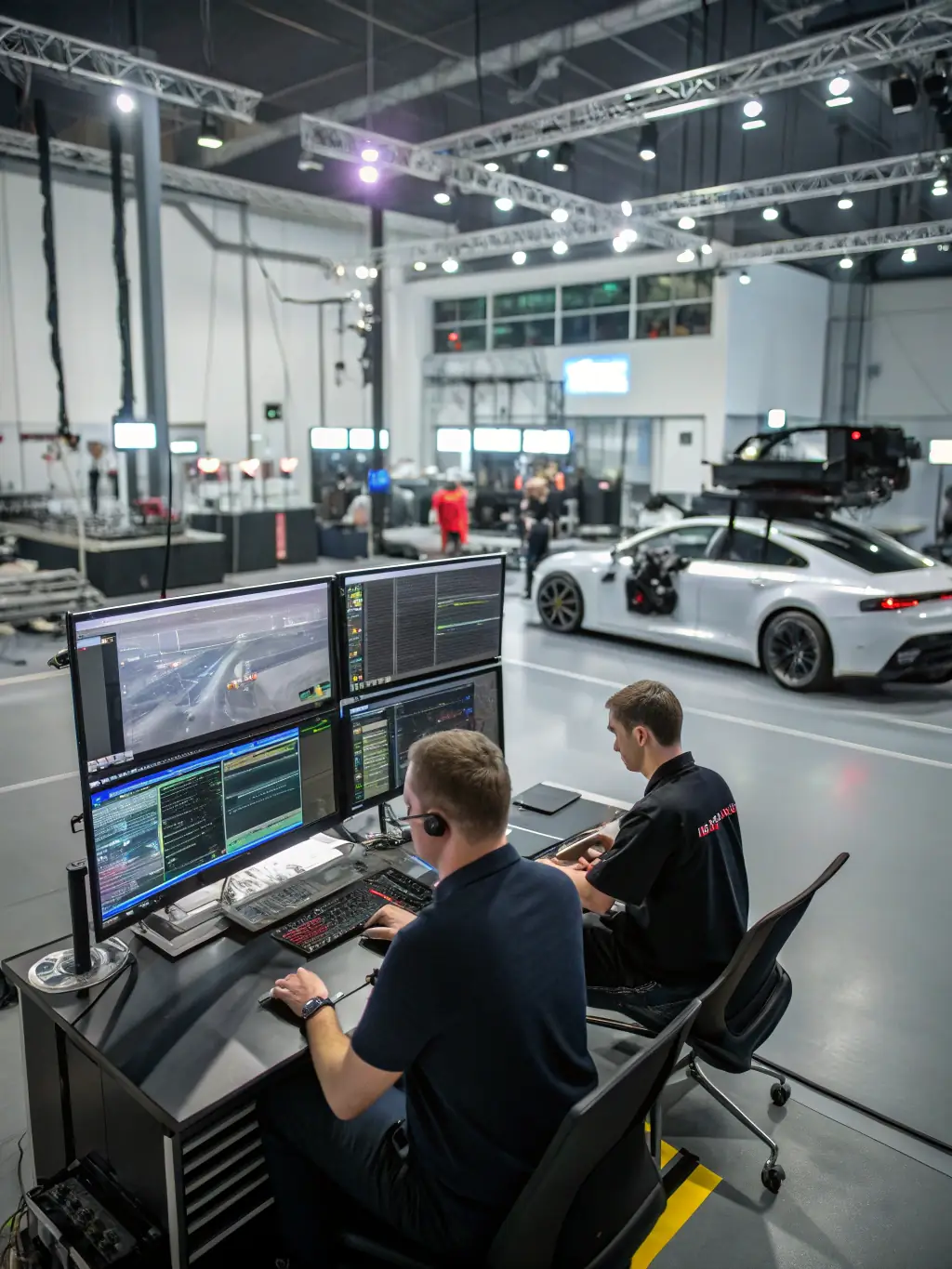 A photograph of a vehicle undergoing homologation testing, illustrating RS IMPORT's commitment to meeting regulatory standards.